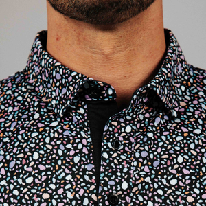 Manga corta de alta calidad para hombres para Polos Jersey de impresión completa informal con 3 botones para golf - Product Image 6