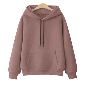Sweats à capuche pour femmes doublés en polaire de coton et polyester de haute qualité avec logo personnalisé sweat à capuche à épaules tombantes poids lourd - Product Image 4