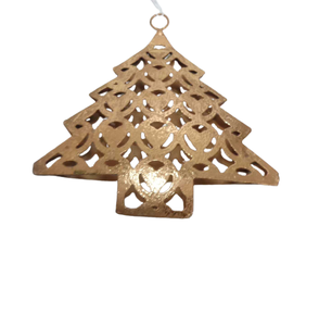 Utilisation décorative unique d'arbre de Noël de fer de couleur de feuille de cuivre pour la décoration de table et à la maison adaptée aux besoins du client - Product Image 3