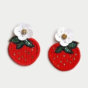 ต่างหูลายคิงเค้กประดับลูกปัดเม็ดเล็กงานมาร์ดิกราส์ ลุยเซียนา ต่างหูลูกปัดปักลายมาร์ดิกราส์ ต่างหูทำมือจากอินเดีย JAVED - Product Image 4