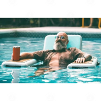 Prix Réel Flottant Eau Salon Gonflable Hangout Chaise Piscine Chaise Flotteurs pour Mer Gonflable Eau Amusement Installations