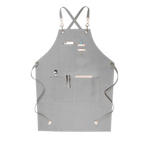 Canvas Chef Bib <b>Apron</b> Waterproof Woodworking <b>Aprons</b> Heavy Duty <b>BBQ</b> <b>Apron</b> Gift for Him - Product Image 5