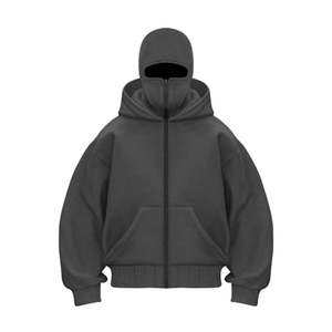 Sudadera con Capucha de Invierno Y2K 2026, de Alta Calidad, Poliéster/Algodón, para Hombre, Doble Capa, con Estampado de Pasamontañas - Product Image 3