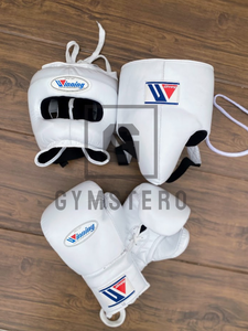 Guantes de Boxeo GYMSTERO GS-ST-0056 Personalizables, Profesionales, de Alta Calidad, de Cuero Vacuno Genuino, con Cierre de Cordones y Velcro - Product Image 5