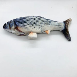 Giocattolo Interattivo Classico ed Ecologico per Gatti a Forma di Pesce con Erba Gatta, Piccola Palla per Gatti e Cani in Cotone e Plastica - Product Image 3