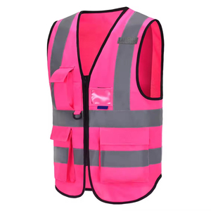 Gilets de sécurité réfléchissants à glissière à prix compétitif gilet de sécurité haute visibilité multifonctionnel respirant à séchage rapide unisexe - Product Image 6
