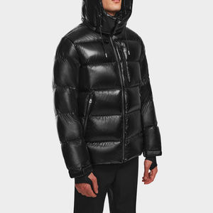 Chaqueta impermeable acolchada de invierno para hombre de nailon personalizada, abrigo cálido para hombre, chaqueta acolchada para hombre para exteriores - Product Image 1