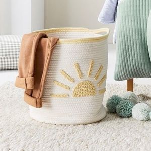 Cesta Redonda de Macramé para Organización de Armarios con Construcción de Cuerda de Algodón Resistente - Product Image 1