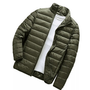 Chaqueta de Invierno para Hombre con Cuello Alto, Logotipo Frontal, Antibacteriana, con Capucha, Acolchada, Modelo 2026 - Product Image 4
