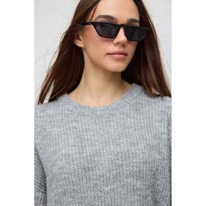 Pull oversize en laine mérinos pour femme, tricot décontracté vintage de qualité supérieure, respirant, à mailles torsadées, pour l'automne et l'hiver, devant inclus - Product Image 3
