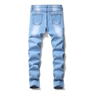 Latest Design OEM Service <b>Men's</b> <b>Jeans</b> Pants Comfortable Premium Quality Stock High Quality Custom Logo Mid Waist - Product Image 2