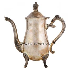 Home Table Decoration <b>Tea</b> and Coffee Pot Antique Brass Material Kitchen Ware Hand Carved Designing Coffee and <b>Tea</b> <b>Kettle</b> and Pot - Product Image 4