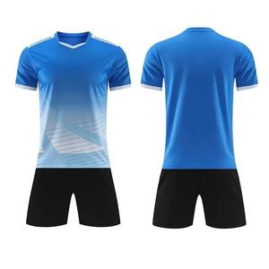 Men Short Sleeve Soccer Hot Sale Of The Season Football Uniform <b>Set</b> Short Sleeve High Quality Soccer Uniform - Product Image 6