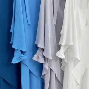 Tradicional musulmán invierno modesto abaya mujeres musulmanas vestido frente abierto completamente cubierto holgado mujeres abaya vestido largo - Product Image 3