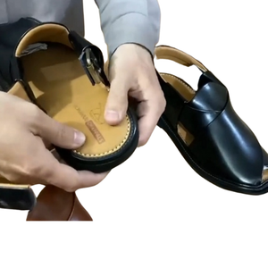 PESHAWARI JUTTI a WELL THOUGHT RESEARCHED and CRAFTED COLLECTION of PESHAWERI CHAPPAL BALOCHI KHERI LOOK DAZZLE TOUCH for <b>MENS</b> - Product Image 5