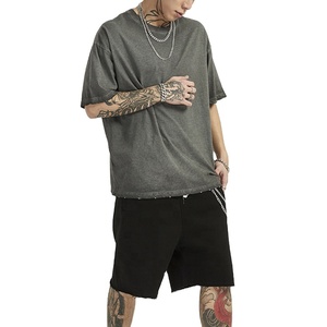 Camisetas vintage lavadas unisex personalizadas al por mayor, camisetas lavadas con ácido para hombre, camisetas desgastadas para mujer, camisetas lavadas vintage - Product Image 4