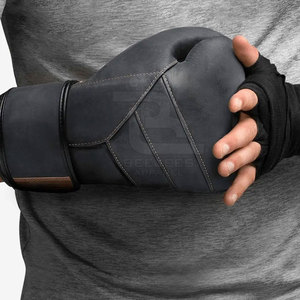 Guantes de boxeo de diseño personalizado profesional Guantes de boxeo de alta resistencia Guantes de boxeo hechos de cuero - Product Image 6