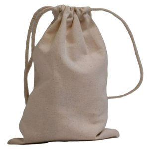 Sac à cordon en toile de coton 100% écologique de haute qualité, lavable, avec logo personnalisé imprimé, sac à poussière réutilisable tendance, bougie - Product Image 3
