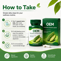 Capsules de melon amer en marque blanche OEM ODM, Complément alimentaire, Formule personnalisée, Nutrition végétale, Fabricant en gros