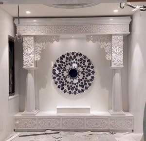 ของตกแต่งบ้านจิตวิญญาณทำจากหินอ่อนรูปวิหารหินอ่อนสีขาวพรีเมี่ยม - Product Image 1