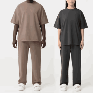 Custom Men's Boxy Cropped T-Shirt High Quality <b>Black</b> Vintage Style Oversized Drop Shoulder 100% Cotton Heavyweight - Product Image 6