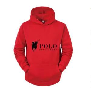 Sudadera con Capucha Erni Sports Polo Sport para Hombre, Negra, de Algodón de 380g, Bordada, Tejida, con Logotipo de Caballo Estampado, Estilo Casual Urbano, para Invierno - Product Image 6