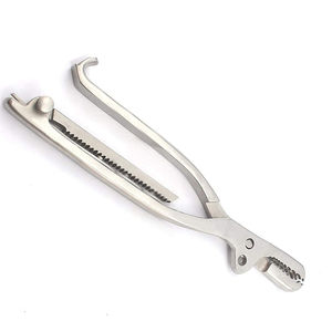 Fórceps de sujeción de hueso LAMBOTTE, mordaza ajustable de 255 mm y 10 "con ancho de fijación de rosca, fórceps quirúrgicos no estériles de 11 mm - Product Image 4