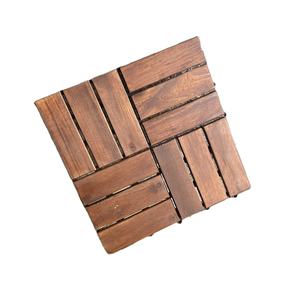Dalles de terrasse autobloquantes antidérapantes en bois dur d'acacia du Vietnam, imperméables, pour jardin et patio, par Viet Wood, avec garantie de 5 ans - Product Image 2
