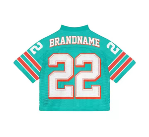 ชุดเสื้อฟุตบอลอเมริกันแบบถักลายโลโก้ออกแบบได้ตามต้องการ - Product Image 4