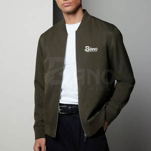 Blouson d'hiver pour homme à manches longues, nouveau design, avec logo sur le devant, tissu respirant en polyester/nylon à séchage rapide - Product Image 3