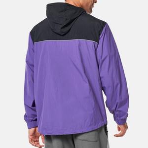 Veste coupe-vent softshell imperméable et légère pour homme Manteau coupe-vent à col montant pour l'extérieur avec fermeture à glissière Épaisseur fine - Product Image 6