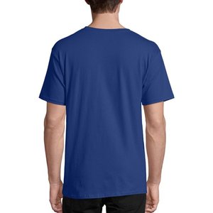 Camiseta de algodón 100% para hombre, camisetas finas de verano suaves informales para Fitness, ropa de casa para hombre, camiseta sólida de manga corta con cuello redondo para hombre - Product Image 3