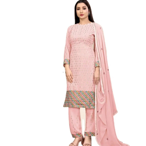 Les femmes musulmanes portent Eid & Ramzan Mois Spécial Haute Qualité Low Budget Pakistanais Salwar Kameez Avec Dupatta 3pcs - Product Image 1