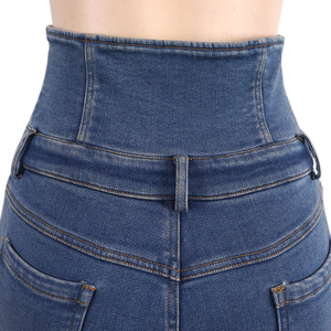 Jeans de Mezclilla de Corte Regular OEM para Mujer, Diseño Cómodo y Elástico, Ropa de Calle Informal para Gimnasio, Hecho en Pakistán, Invierno, 100% Algodón - Product Image 6