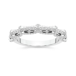 Bague en diamant ultra dense, diamant de laboratoire 0,50 ct Tw, or massif 14 carats, couleur FG, clarté VS, 119 diamants, éclat mural - Product Image 1
