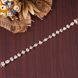 Pulsera de diamantes de estilo clásico de oro rosa de 18 quilates 21,3 CT corte de forma mixta IGI certificado CVD/HPHT para compromiso de boda o fiestas - Product Image 5