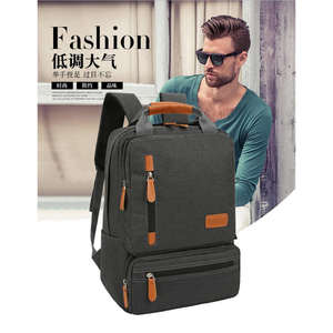 Sac à dos pour ordinateur portable imperméable et tendance, en cuir PU de qualité, léger, avec plusieurs compartiments, protection antichoc pour ordinateur portable de 15 pouces - Product Image 6