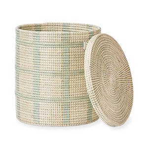 Organiseurs de rangement en herbe de mer, accessoires ménagers, panier en herbe de mer, panier en paille tissé à la main - Product Image 2