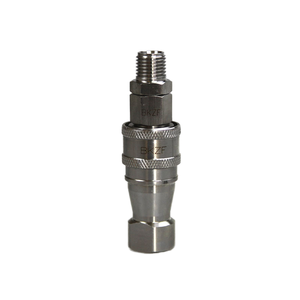 <span class=keywords><strong>Hitek</strong></span> 304 15Mpa สแตนเลสตัวเชื่อมต่อแบบกดดึงเร็ว M14 * 1.5 1/4NPT ที่มีแกนความดันหลักเรือส่วนประกอบผลผลิตสูง - Product Image 2