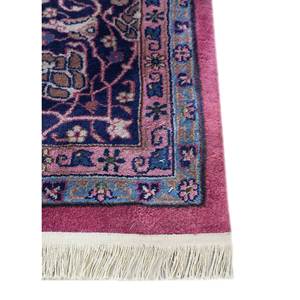 Alfombras de Lana Anudadas a Mano Aalam, Diseño Floral y Abstracto en Rojo y Naranja, Rectangulares de 9x12, para Entrada y Sala de Estar, Pae-6346 - Product Image 4