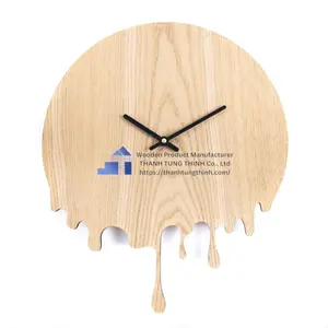 Sublimation Blank Wall Clock, MDF Hardboard Wood Clock Home Decor for  Living Room Bedroom (12 INCH)