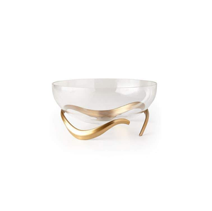 Handmade Steel <b>Decorative</b> <b>Bowl</b> <b>Gold</b> Polished Stand Hammered Brass Food Serving <b>Bowls</b> With Stand for at Best Price - Product Image 6
