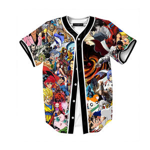 Impresión personalizada bordado uniforme de béisbol estilo camisa al por mayor barato en blanco béisbol Jersey ropa deportiva camisa - Product Image 1