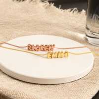 Collar con Nombre Inicial Personalizado en Plata de Ley 925, Chapado en Oro Amarillo de 14K, Joyería con Letra 3D, Regalo de Cumpleaños