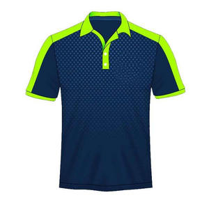 Nom de club entièrement personnalisé imprimé par transfert de chaleur tricoté pour chemise hommes Golf pour impression coupe régulière uniforme de sport personnel - Product Image 1
