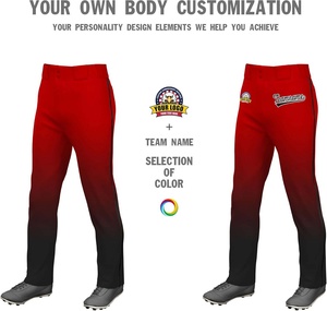 กางเกงเบสบอลไล่ระดับสีของผู้ชายท่อด้านข้างดีไซน์คลาสสิกแบบผ่อนคลายใส่ได้พอดีกับพื้น100% โพลีเอสเตอร์ - Product Image 3