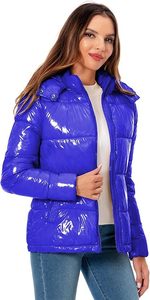 Doudoune à capuche personnalisée tissée de haute qualité pour femmes hiver matelassée respirante fermeture éclair complète bulle rembourrée style streetwear décontracté - Product Image 3