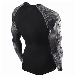 Camiseta de Compresión de Manga Larga para Hombre, Protección UV, Precio al por Mayor, Personalizable - Product Image 4