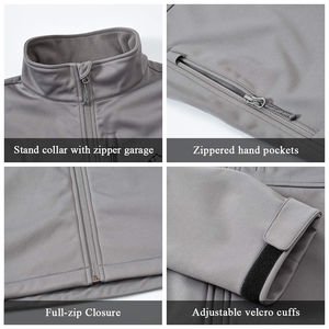 Veste d'hiver en toile softshell pour homme de haute qualité personnalisée Sports de plein air Escalade en rocher Camping Veste à capuche à motif de lettres - Product Image 6