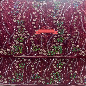 Nueva Tendencia en Ropa Kanga Ecológica de Poliéster con Bordado de Cuentas de Oriente Medio, Manga Raglán, Pedrería, Elegante y Especial - Product Image 1